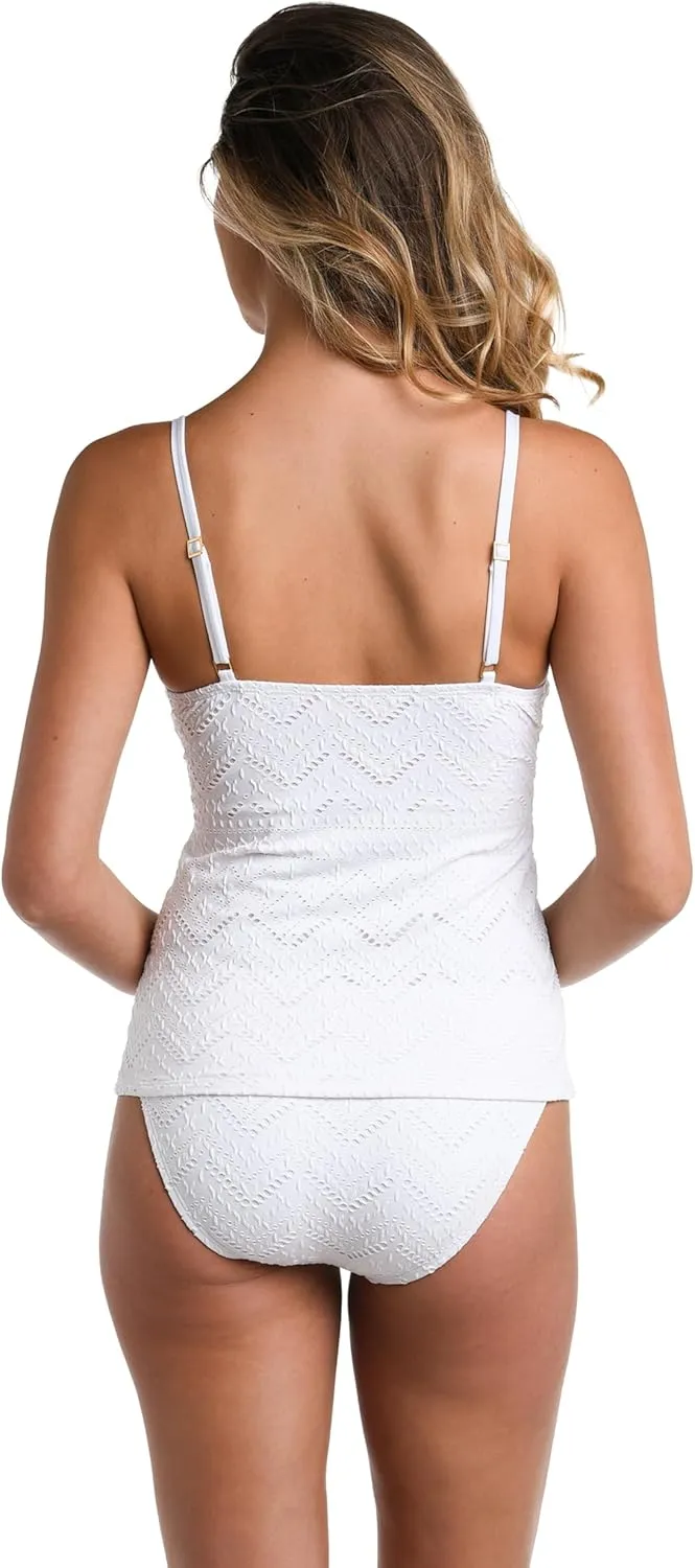La Blanca Women's Over The Shoulder Tankini Swimsuit Top