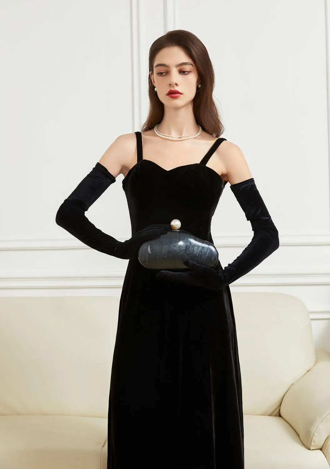 Ladies' Acrylic Shell-shaped Handbag Chic Evening Clutch Bag Paired With A Baroque Irregular Pearl Chain Strap