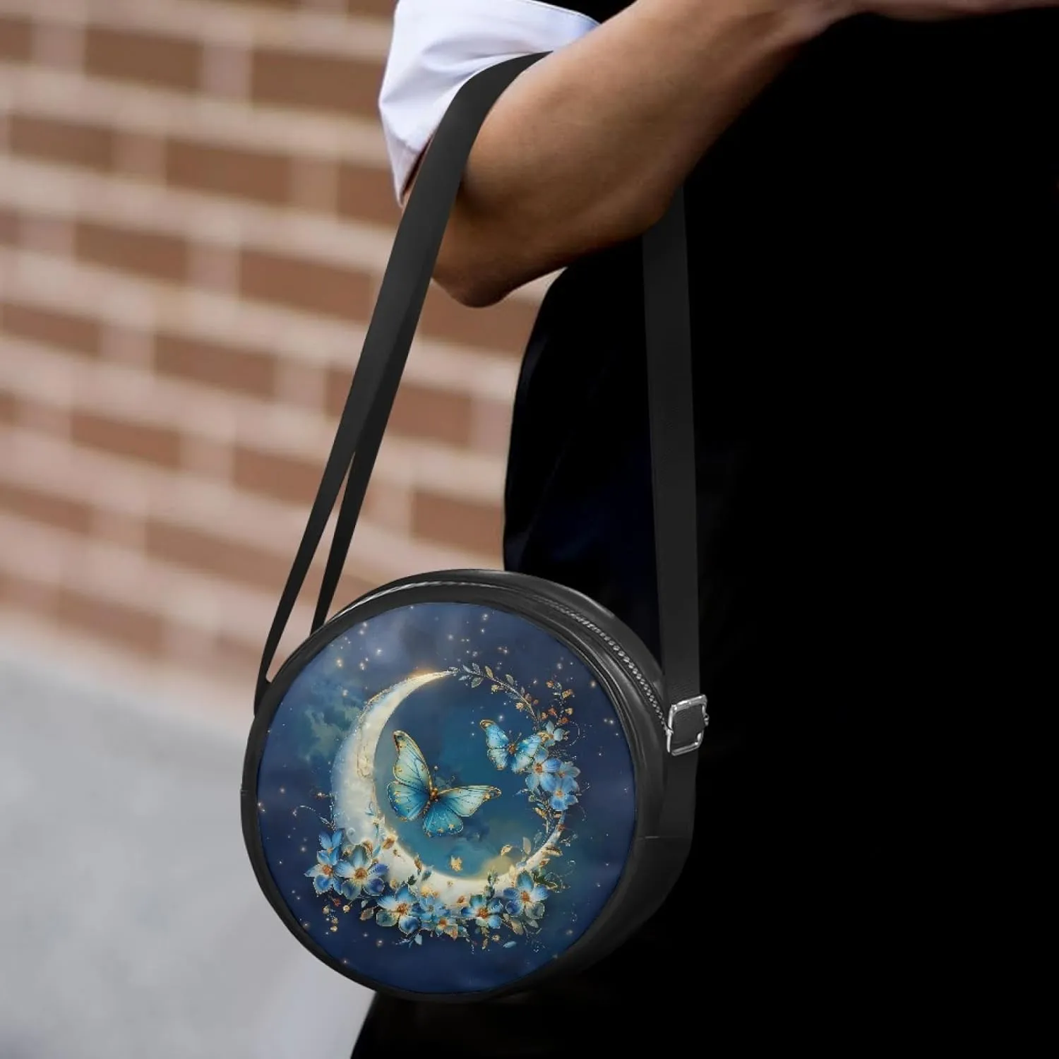 Ladies Cirlcle Crossbody Bag Women Cross Body Bag Adults Chest Bag