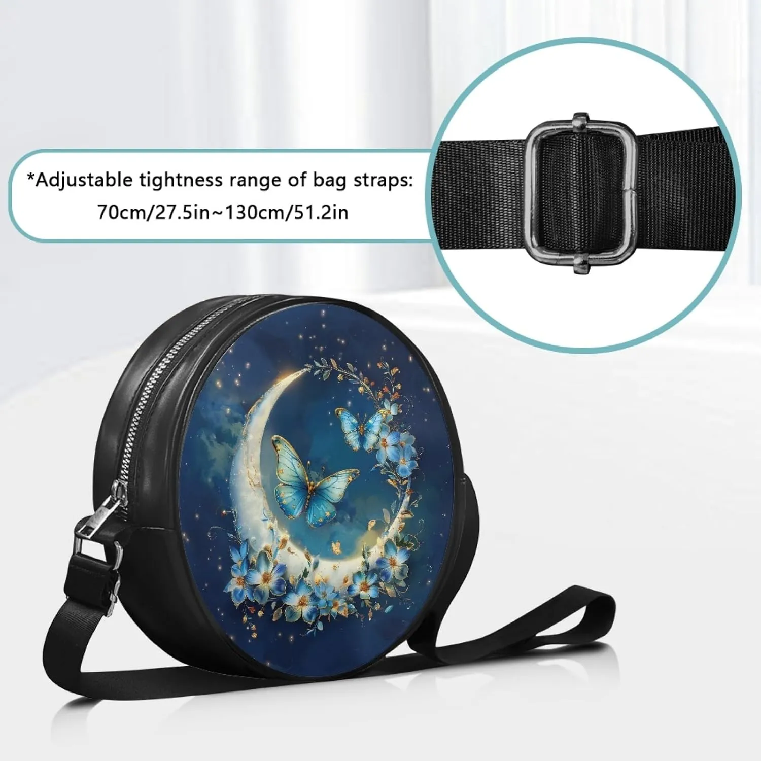 Ladies Cirlcle Crossbody Bag Women Cross Body Bag Adults Chest Bag