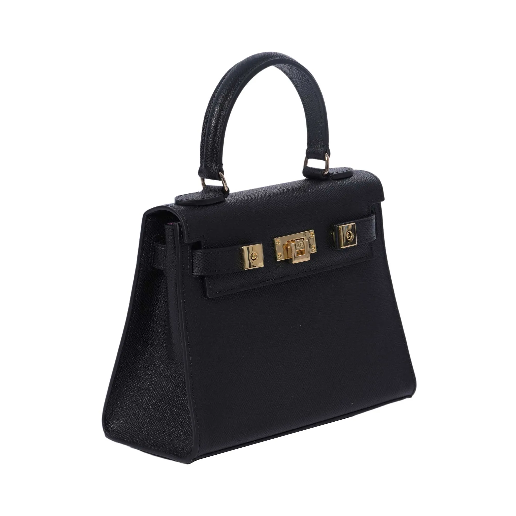 Lalage Maya Medium top handle Handbag with optional crossbody strap