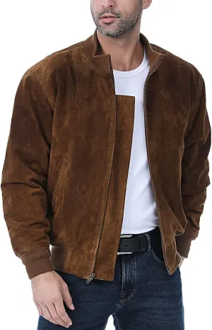 Landing Leathers Men WWII Suede Leather Tanker Jacket (Also available in Big & Tall)