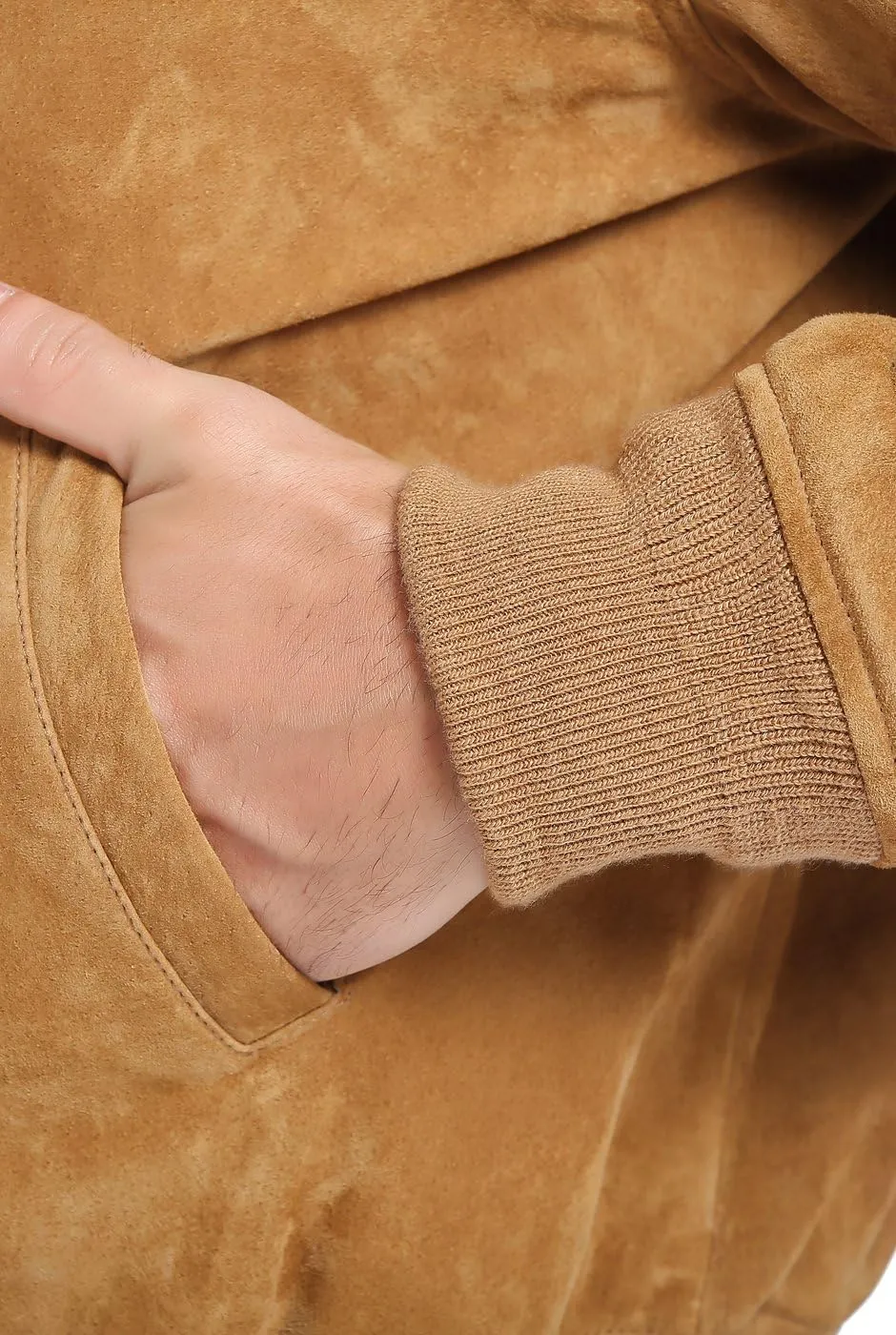 Landing Leathers Men WWII Suede Leather Tanker Jacket (Also available in Big & Tall)