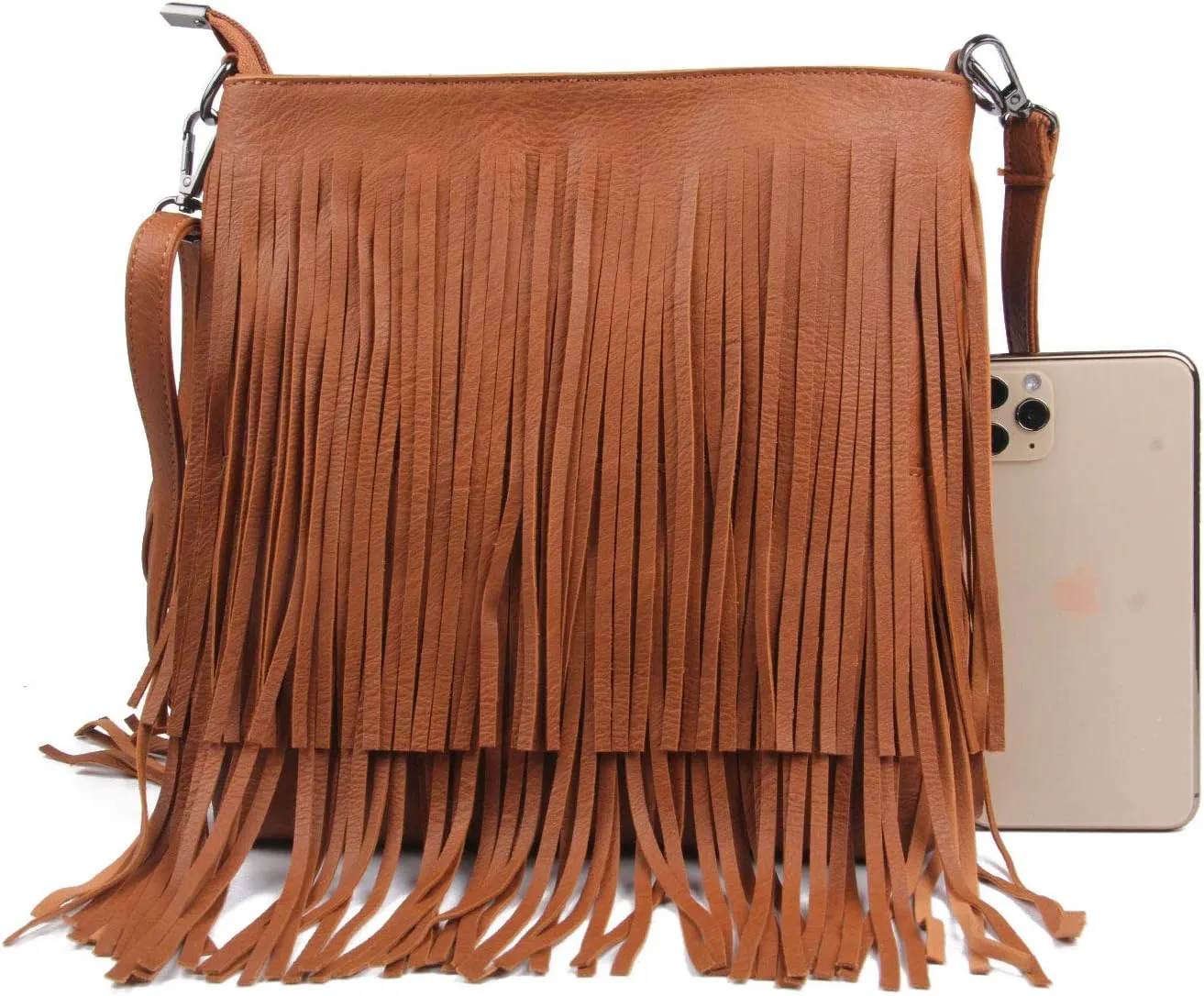 Lanpet Women Fringe Tassel Cross Body Bag Leisure Shoulder Bag