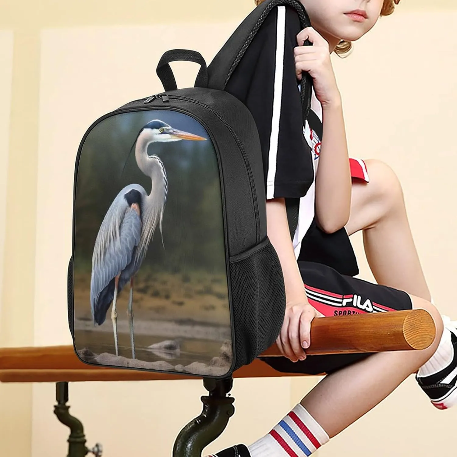 Laptop Backpack for Travel Daypack Heron Computer Bag Work Back Pack Laptop Bag Casual Nurse Bag