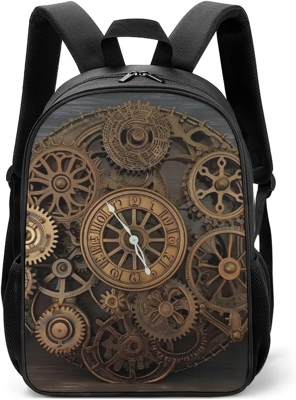 Laptop Backpack for Travel Daypack Steampunk Gears Clock Computer Bag Work Back Pack Laptop Bag Casual Nurse Bag