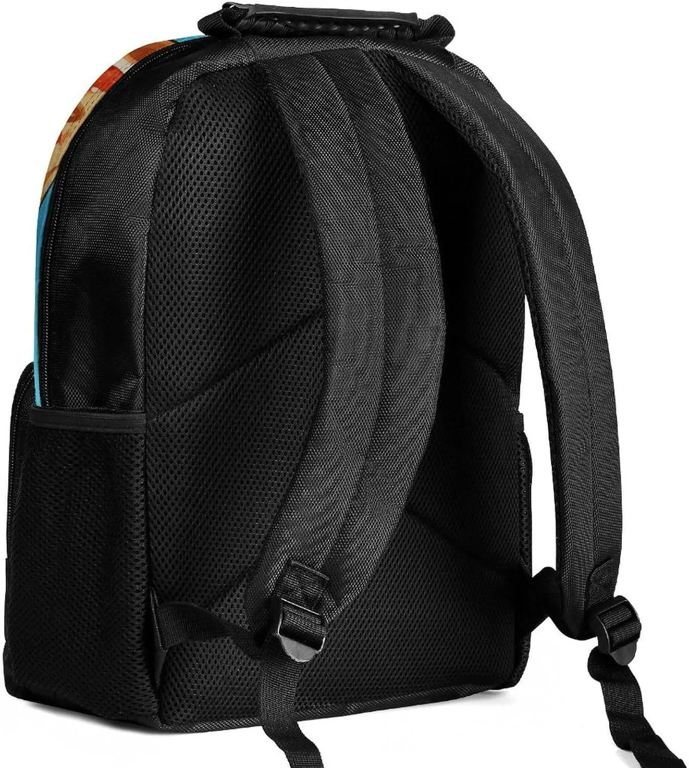 Laptop Backpack Light Blue Pizza Slice Daypack Computer Bag Travel Laptop Bag Casual Nurse Bag for Women Men