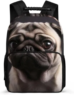 Laptop Backpack Pug Daypack Computer Bag Travel Laptop Bag Casual Nurse Bag for Women Men
