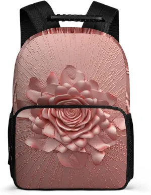 Laptop Backpack Rose Daypack Computer Bag Travel Laptop Bag Casual Nurse Bag for Women Men