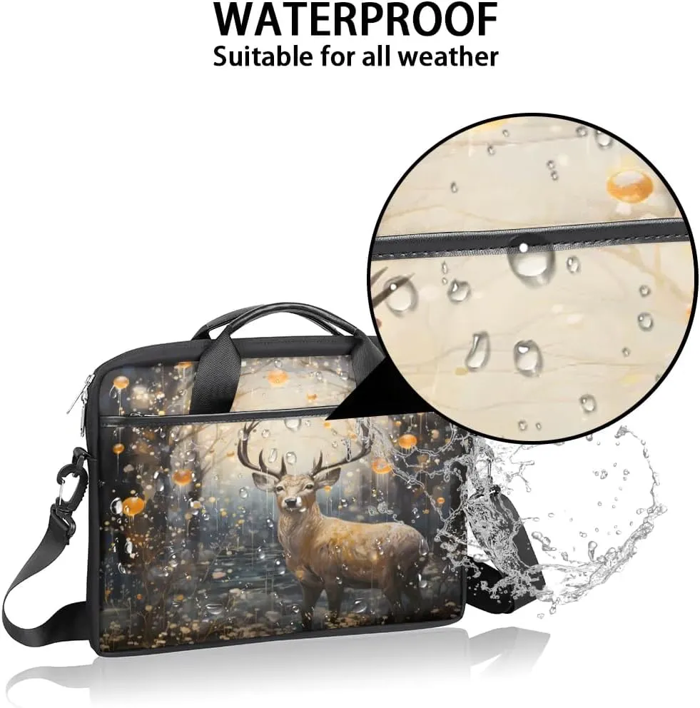 Laptop Shoulder Bag Computer Bag 13-15 Inches Laptop Carrying Case with Shoulder Strap for Women Men