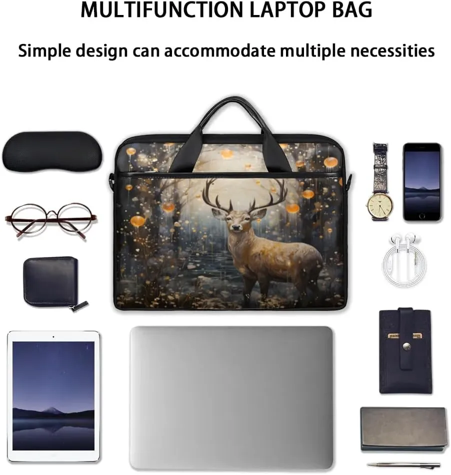 Laptop Shoulder Bag Computer Bag 13-15 Inches Laptop Carrying Case with Shoulder Strap for Women Men