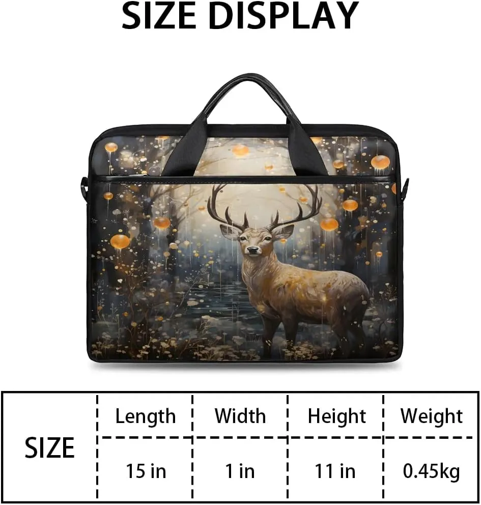 Laptop Shoulder Bag Computer Bag 13-15 Inches Laptop Carrying Case with Shoulder Strap for Women Men