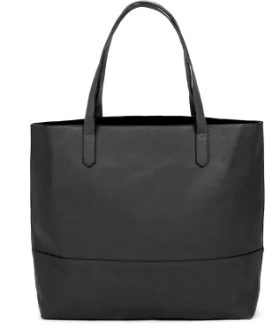 Large Vegan Leather Tote - Womens Slouchy Shoulder Bag with Open Top