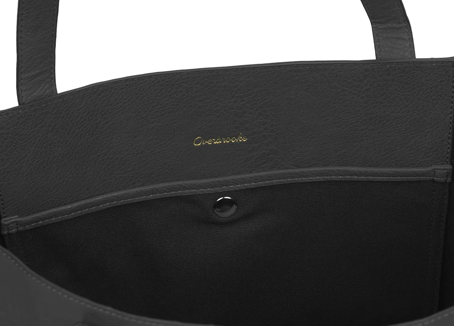 Large Vegan Leather Tote - Womens Slouchy Shoulder Bag with Open Top