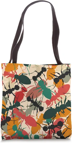 Leafcutter Ant Color Block Animal Wildlife Pattern Tote Bag