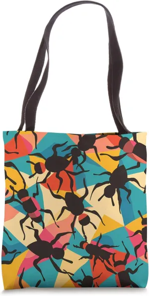 Leafcutter Ant Color Block Animal Wildlife Pattern Tote Bag