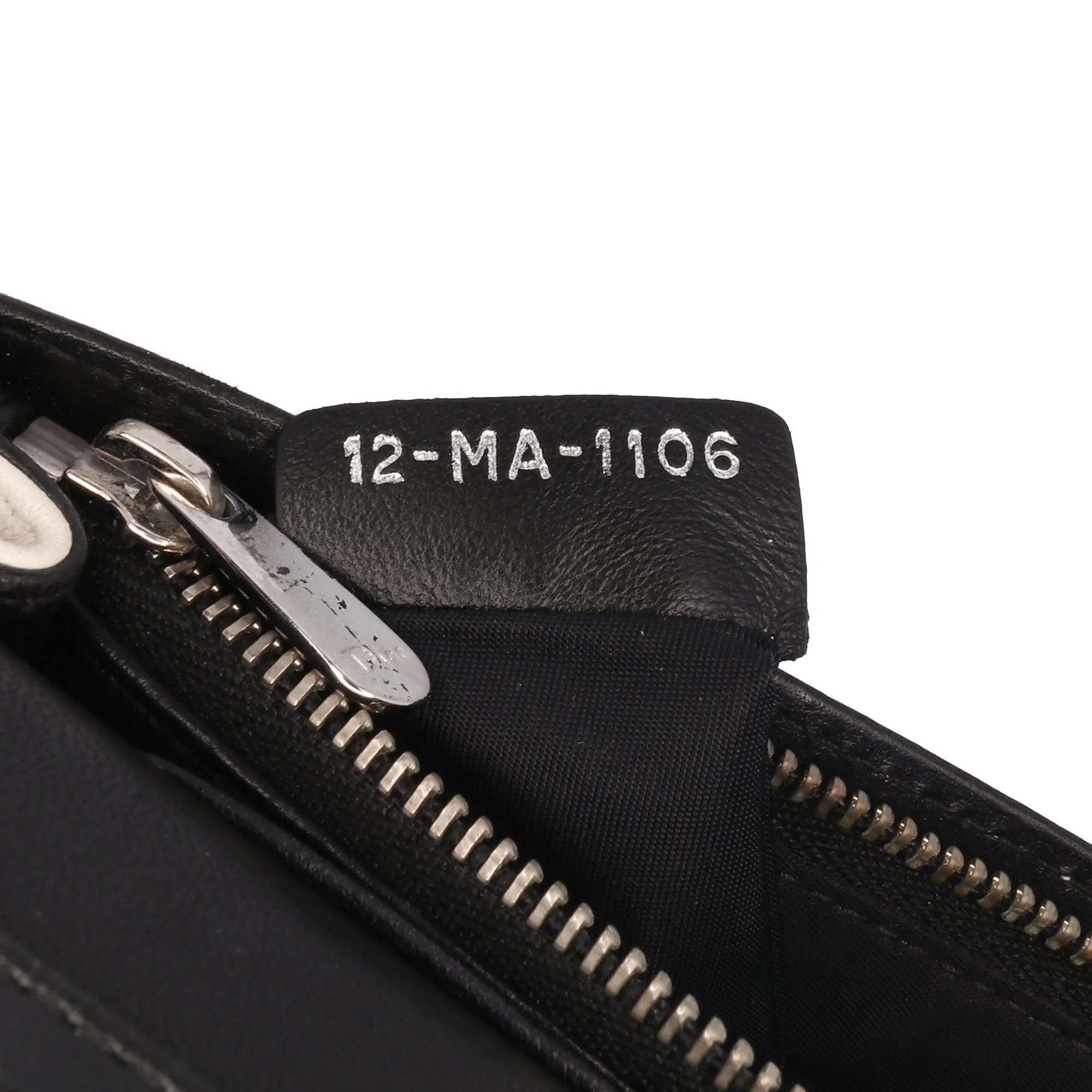 Leather Patch Embellished Wallet on Chain