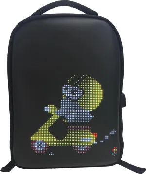 led screen backpack, Programmable Full Color Screen Backpack, Waterproof Laptop Backpack, Navigation signal real-time display for Travel, Motorcycle Backpack, Valentines Day Gifts for Men or Women