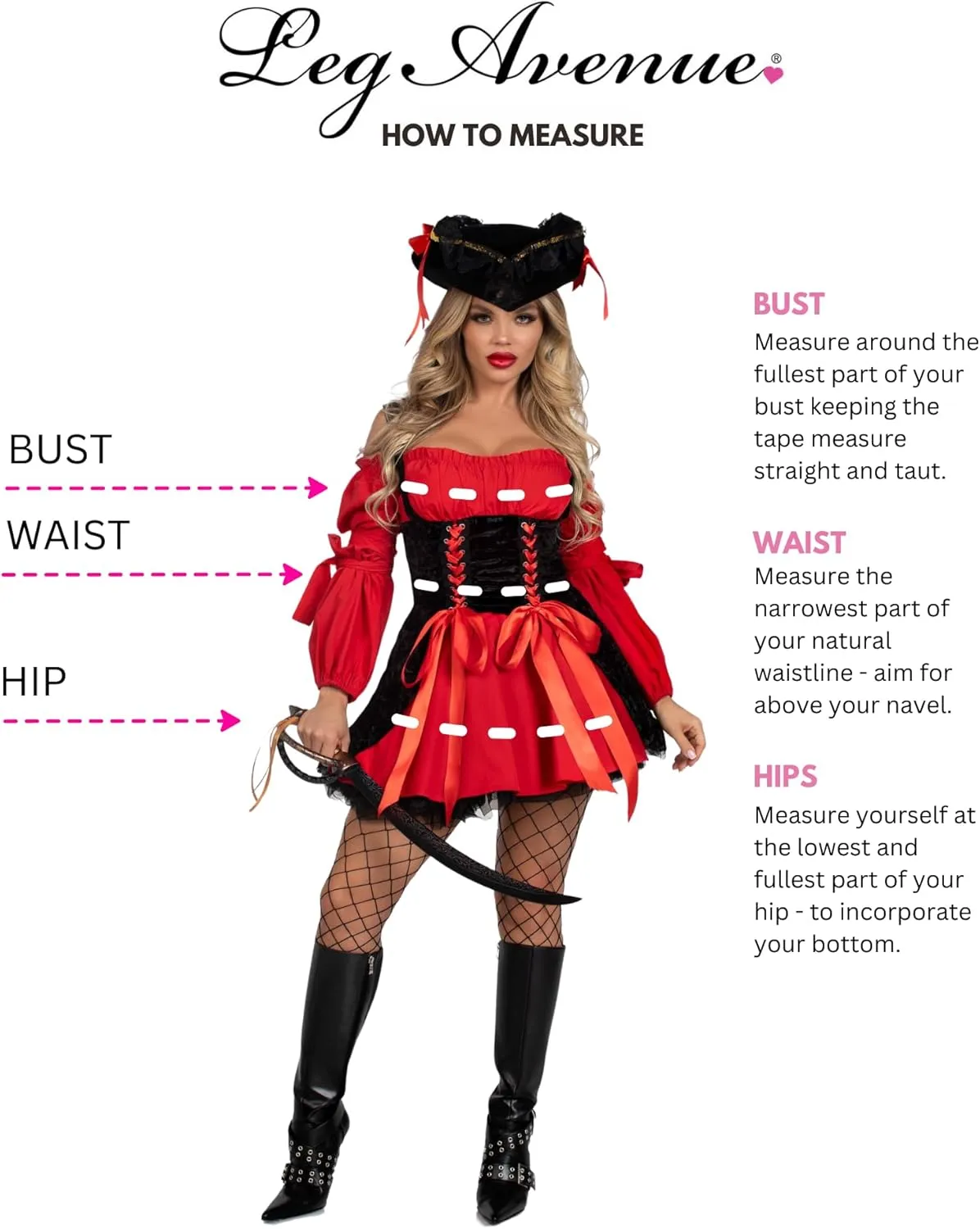 Leg Avenue Women's Vixen Pirate Wench Costume