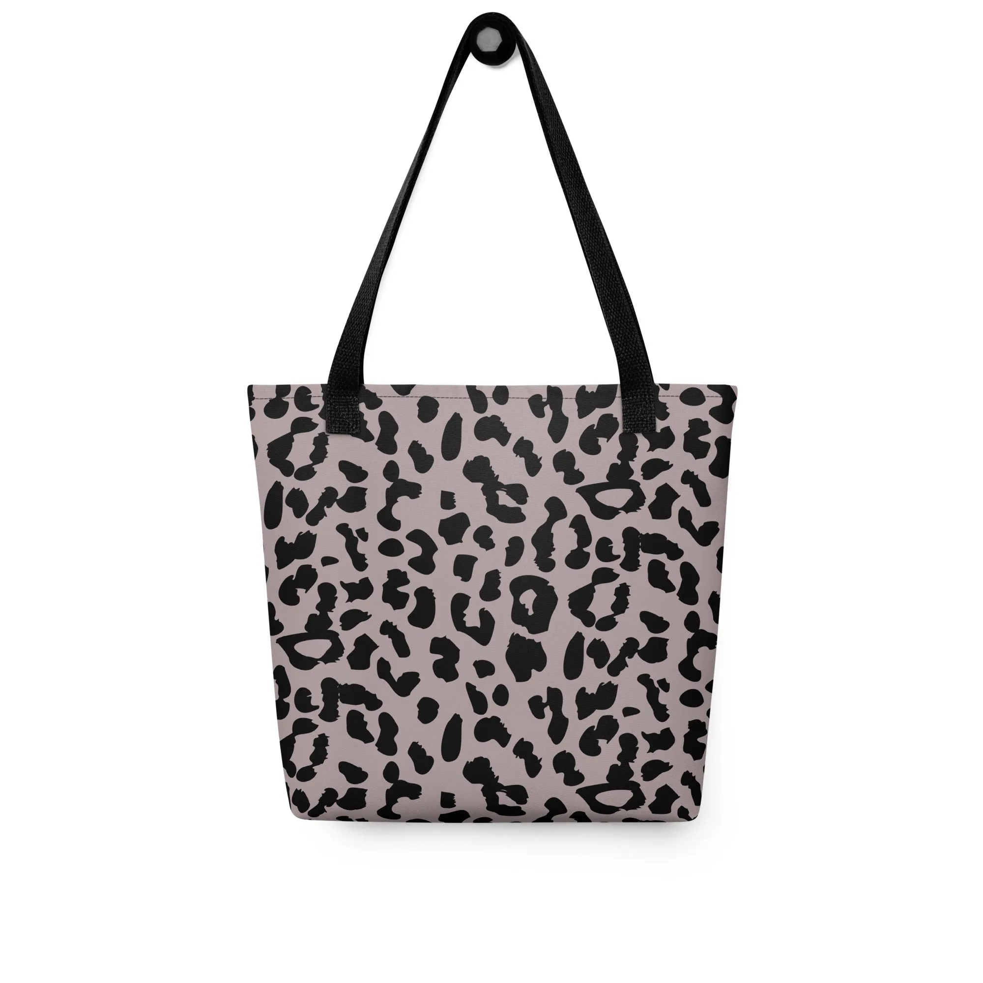 Leopard Print | Tote Bag with Black Handles