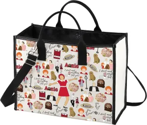 LEVLO Annie Theater Tote Bag Annie & Will Stacks Fans Gift Orphan Annie Shoulder Bag Annie Drama Merch
