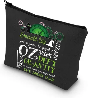 LEVLO Witch Cosmetic Bag Elphaba & Glinda Fans Gifts Witch Zipper Pouch Bag Elphaba And Glinda Merch