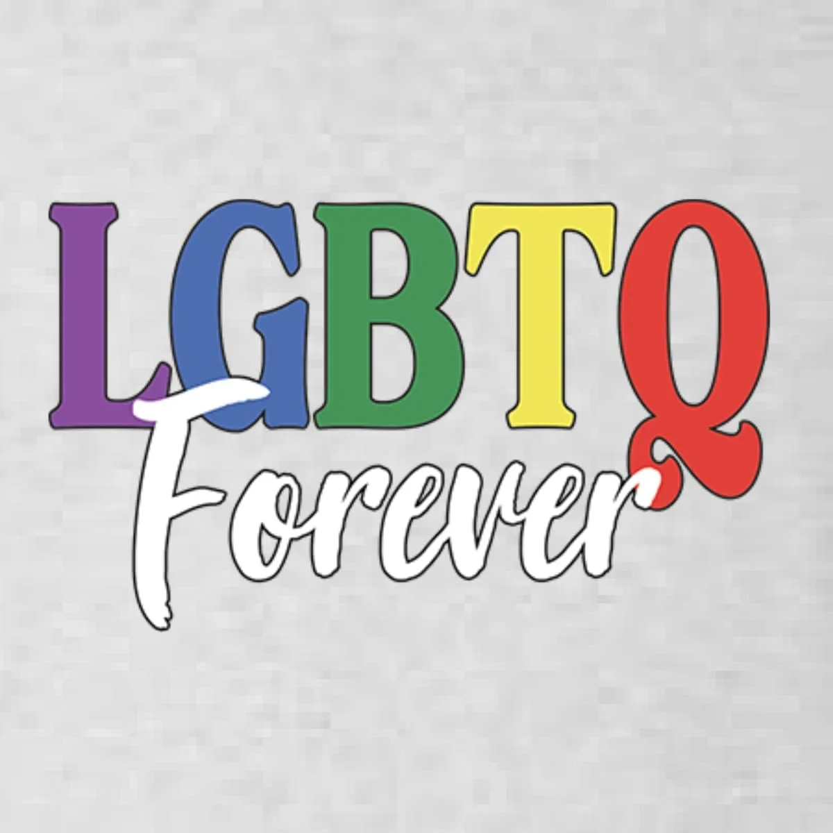 LGBTQ Forever LGBT Pride Mens Premium Tri Blend T-Shirt