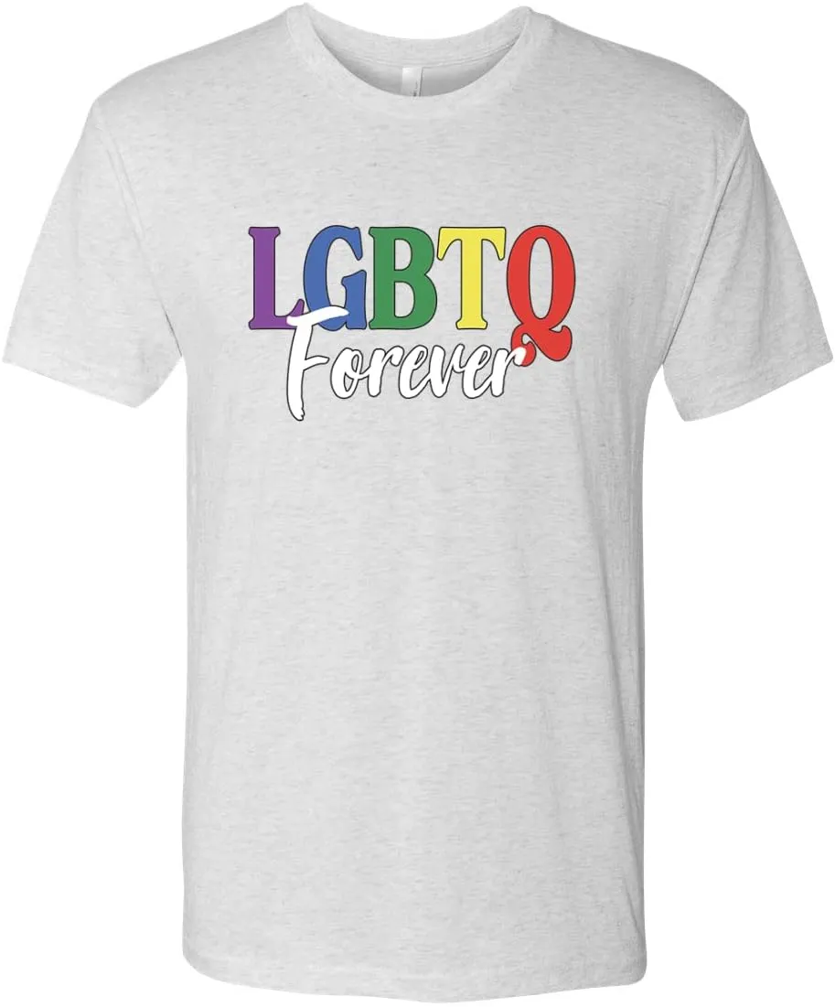 LGBTQ Forever LGBT Pride Mens Premium Tri Blend T-Shirt