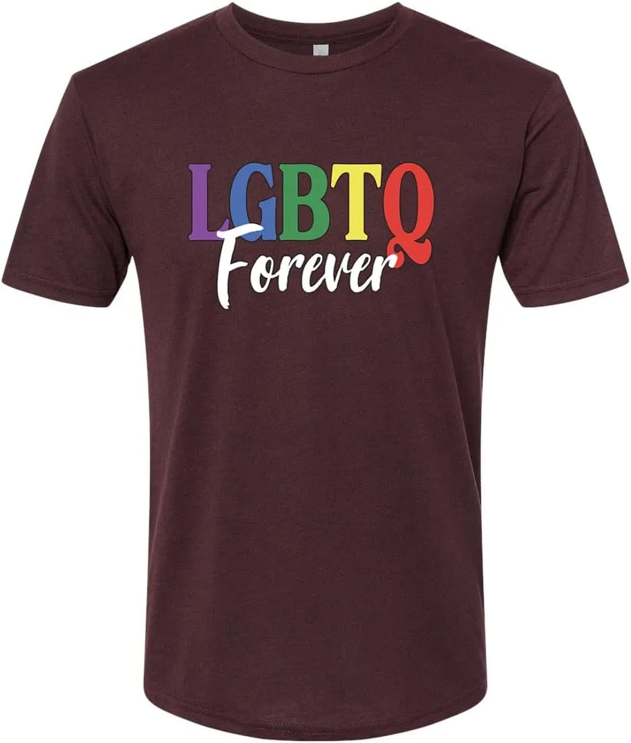 LGBTQ Forever LGBT Pride Mens Premium Tri Blend T-Shirt