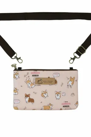 Lia Corgi Small Crossbody Bag (Peach)