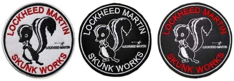 Lockheed-Martin Skunk Works Embroidery Patch Armband Badge Military Decorative Sewing Applique Embellishment Tactical Patches (3p), Photo display