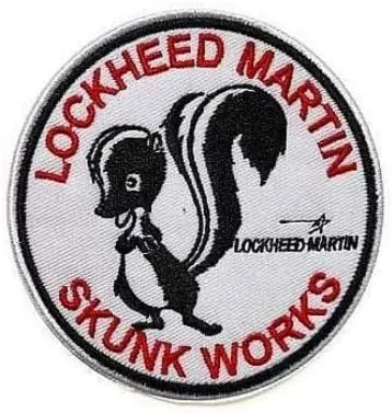 Lockheed-Martin Skunk Works Embroidery Patch Armband Badge Military Decorative Sewing Applique Embellishment Tactical Patches (3p), Photo display