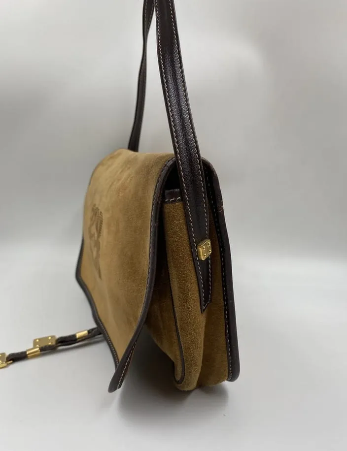 Loewe Vintage Suede Crossbody Bag