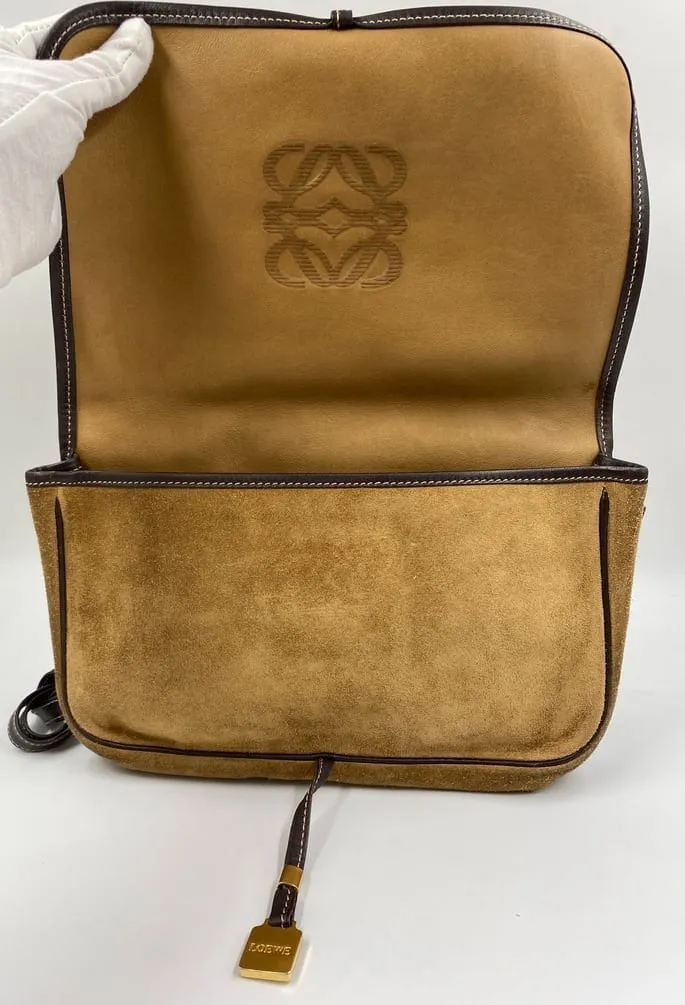 Loewe Vintage Suede Crossbody Bag