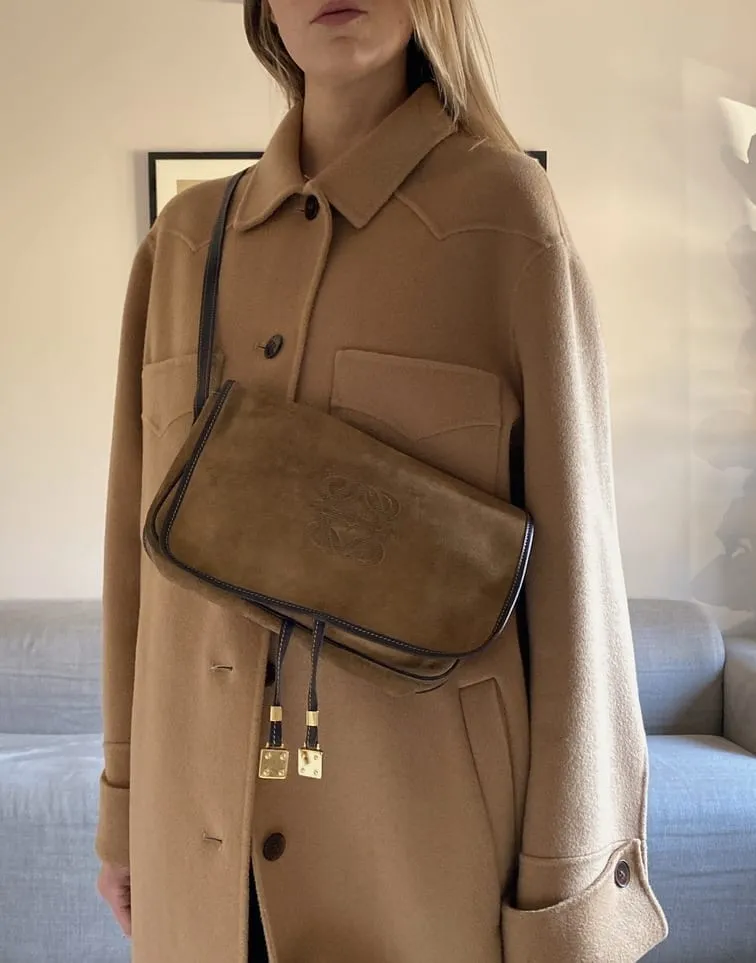 Loewe Vintage Suede Crossbody Bag