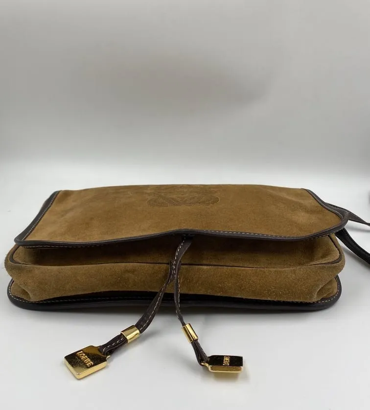 Loewe Vintage Suede Crossbody Bag