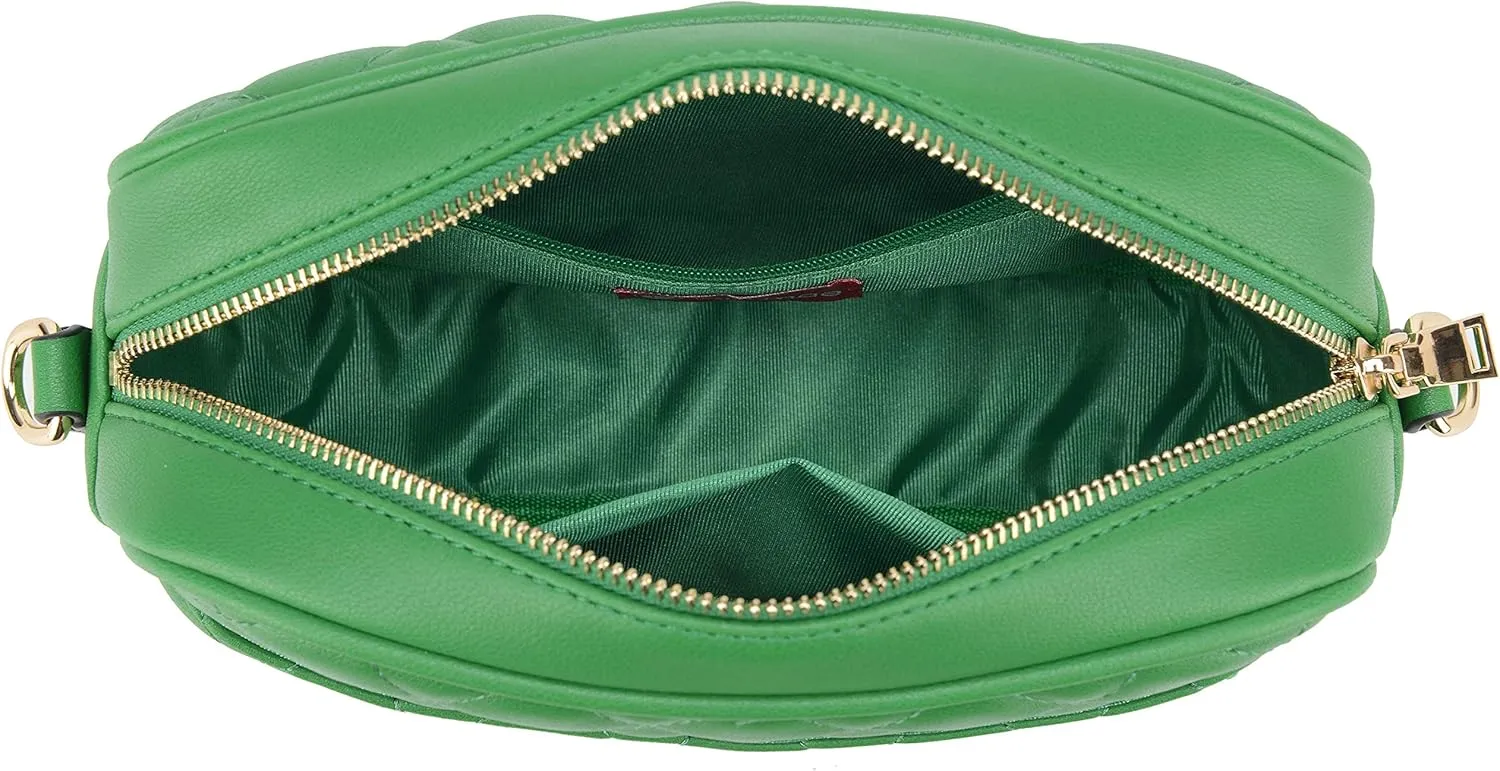 lola mae Quilted Crossbody Bag, Medium Lightweight Shoulder Purse Top Zipper Tassel Accent