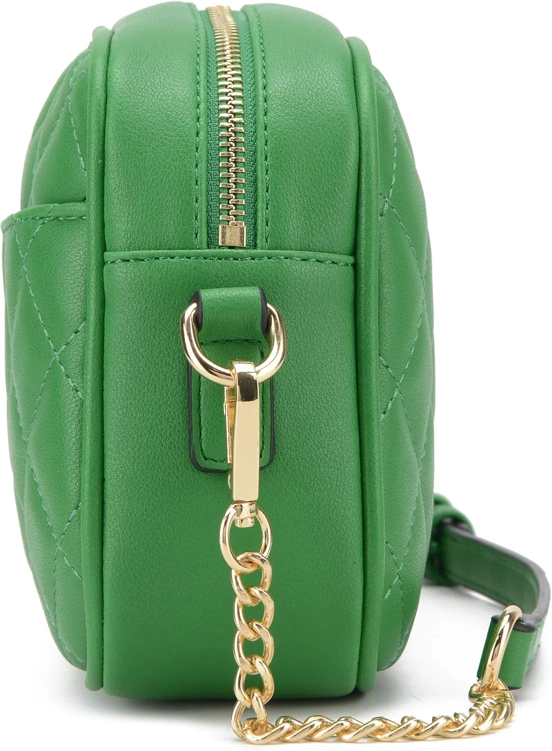 lola mae Quilted Crossbody Bag, Medium Lightweight Shoulder Purse Top Zipper Tassel Accent