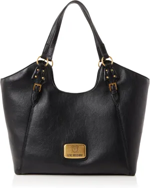 Love Moschino Women's Shoulder Bag, Black, One Size, black, Einheitsgröße