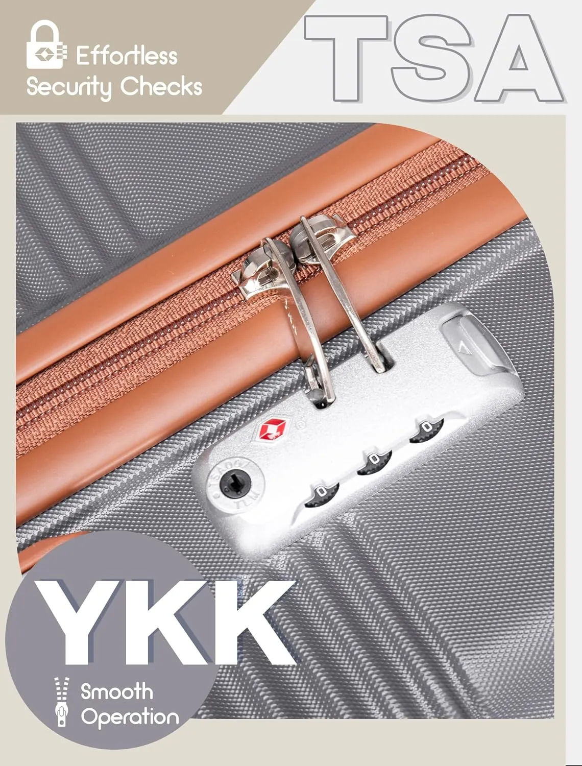 Luggage Sets 5 Piece, Suitcases with Wheels, Hardshell Suitcase Set, ABS Carry on Luggage Set with TSA Lock, Travel Luggage