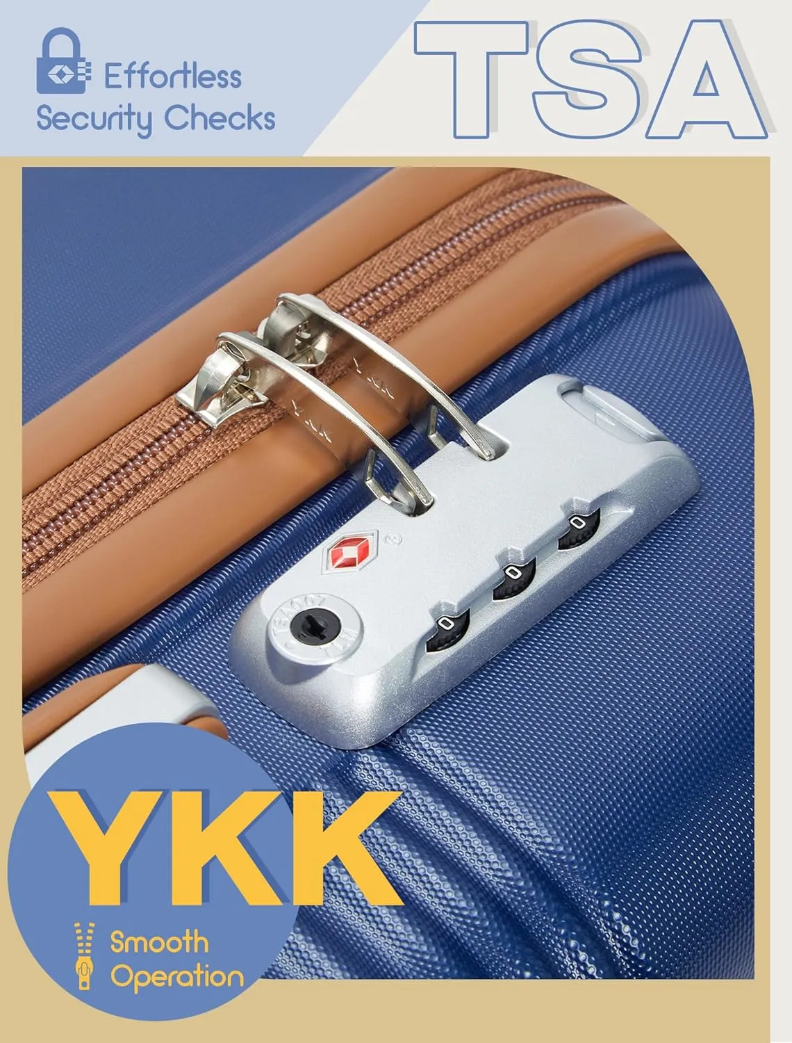 Luggage Sets 5 Piece, Suitcases with Wheels, Hardshell Suitcase Set, ABS Carry on Luggage Set with TSA Lock, Travel Luggage