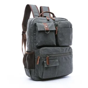 Luxury Brand Canvas Backpack For Men