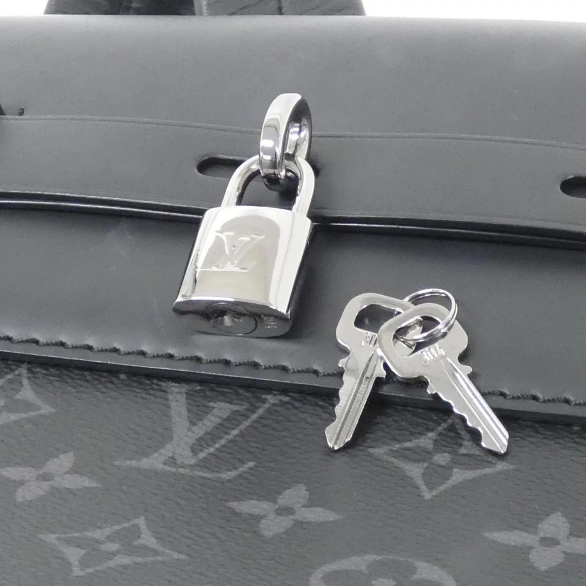 Luxury Canvas Steamer Bag with Key and Padlock