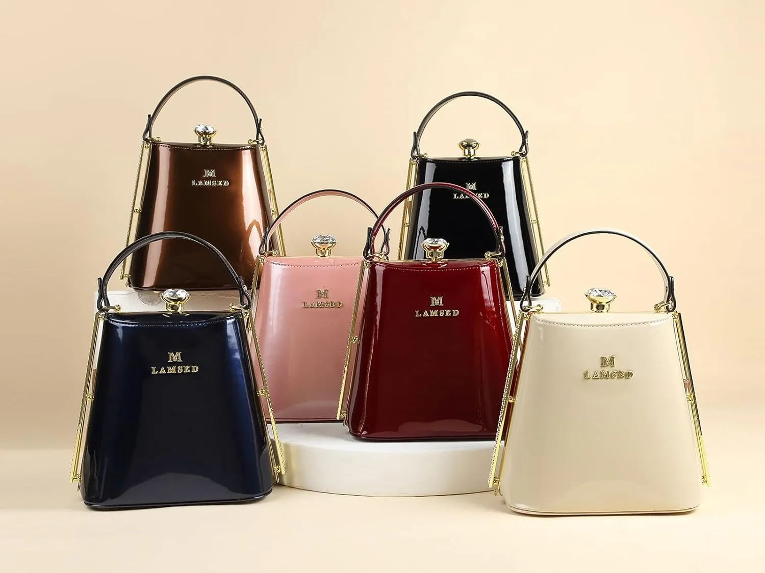 Luxury Fashion Diamonds Purse Women Leather Evening Bag Small Shoulder Crossbody Bag Crystal Buckle Party Mobile Phone Bags