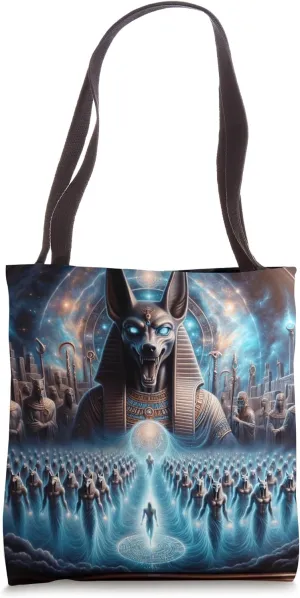 Magic Anubis Egyptian God Afterlife Egyptian Mythology Print Tote Bag