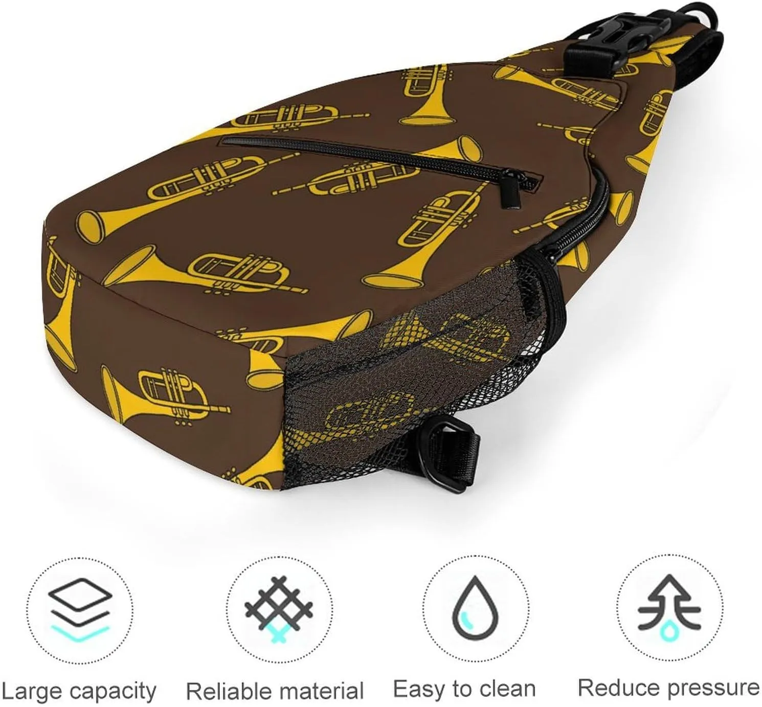 Magic Mushrooms Versatile And Convenient Multipurpose Crossbody Bag - Perfect for Travel And Hiking