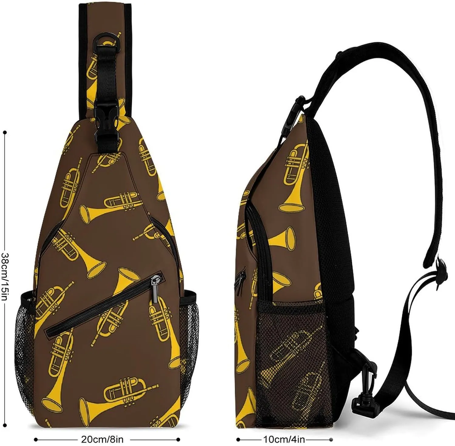 Magic Mushrooms Versatile And Convenient Multipurpose Crossbody Bag - Perfect for Travel And Hiking