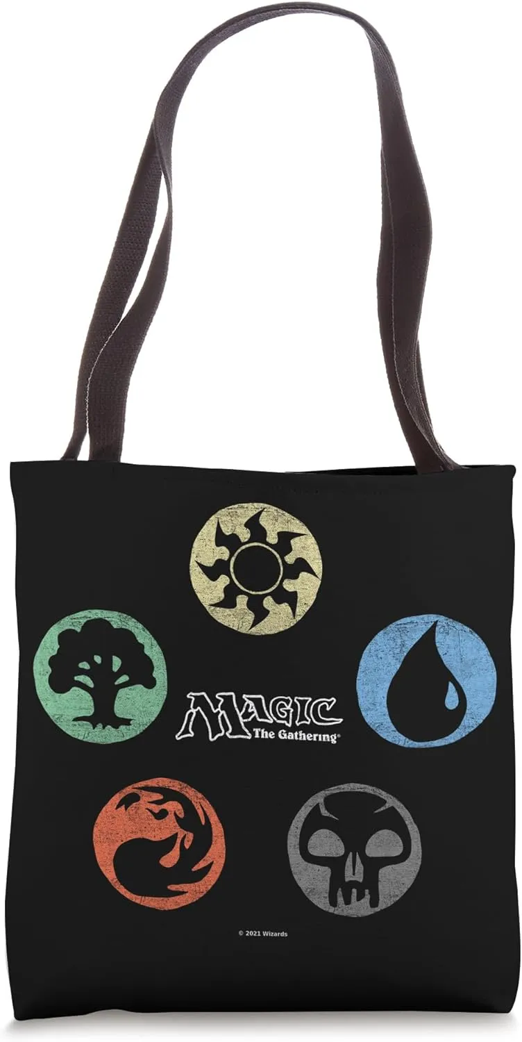 Magic: The Gathering Colored Mana Symbols Tote Bag