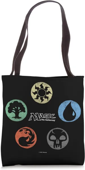 Magic: The Gathering Colored Mana Symbols Tote Bag