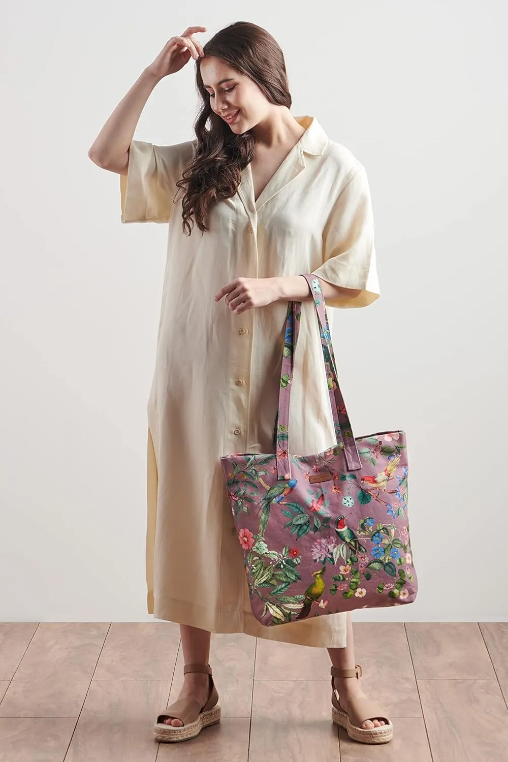 Maison d' Hermine Canvas Tote Bag 100% Cotton Canvas Reusable Shoulder Grocery Bag for Shopping Perfect for Men Women